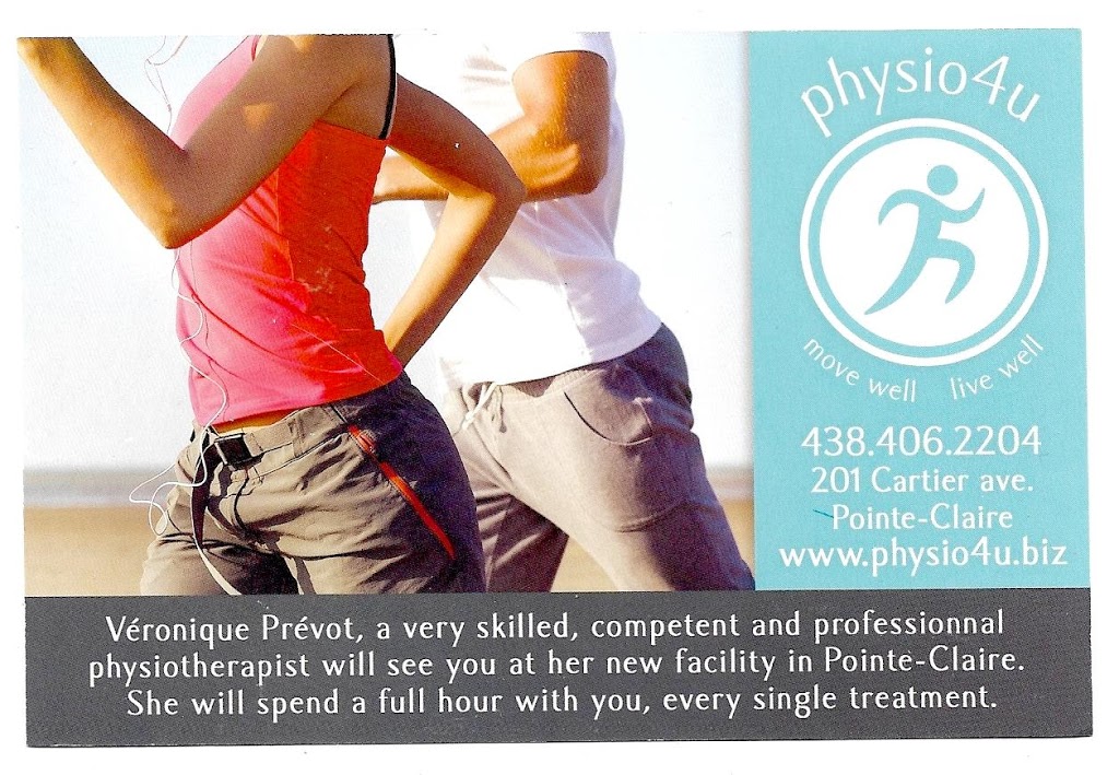 physio4u | 201 Avenue Cartier, Pointe-Claire, QC H9S 4R9, Canada | Phone: (438) 406-2204