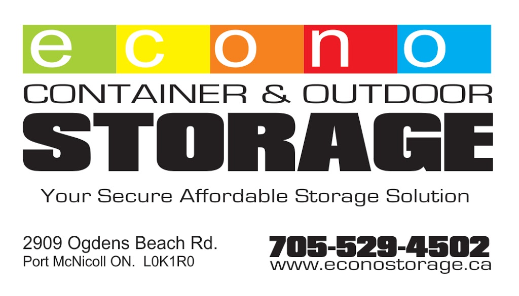 Econo Storage Inc | 2909 Ogdens Beach Rd, Port McNicoll, ON L0K 1R0, Canada | Phone: (705) 529-4502