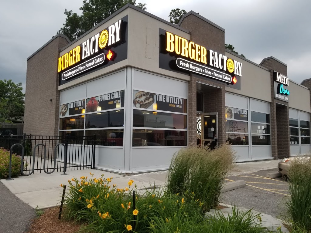 Burger factory Oshawa | 53 Conlin Rd E, Oshawa, ON L1G 7W1, Canada | Phone: (905) 433-5505