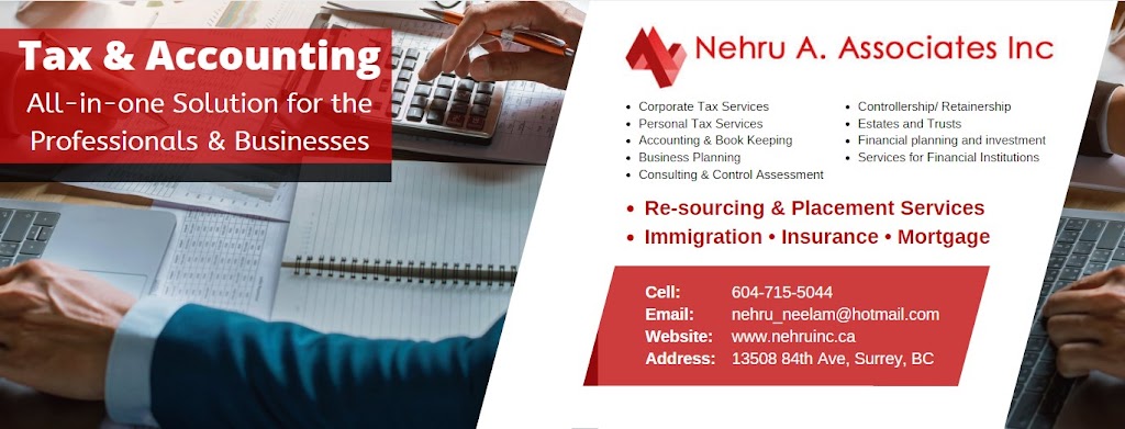 Nehru Accounting Associates | 13508 84 Ave, Surrey, BC V3W 3H2, Canada | Phone: (604) 594-6032