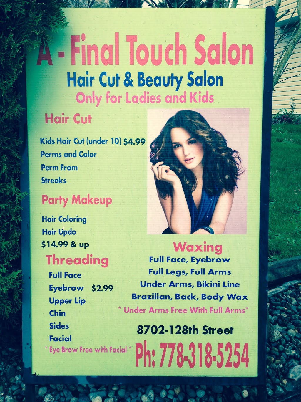 A Final Touch Beauty Salon | 8702 128 St, Surrey, BC V3W 4G6, Canada | Phone: (778) 318-5254