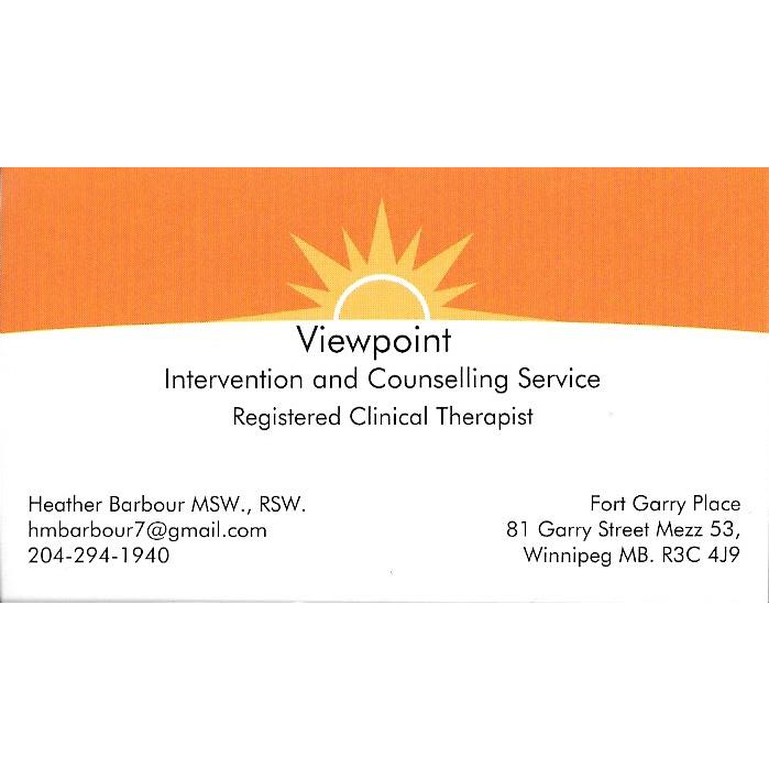 Viewpoint Intervention And Counselling | Academy Road, Winnipeg, MB R3N 1A1, Canada | Phone: (204) 294-1940