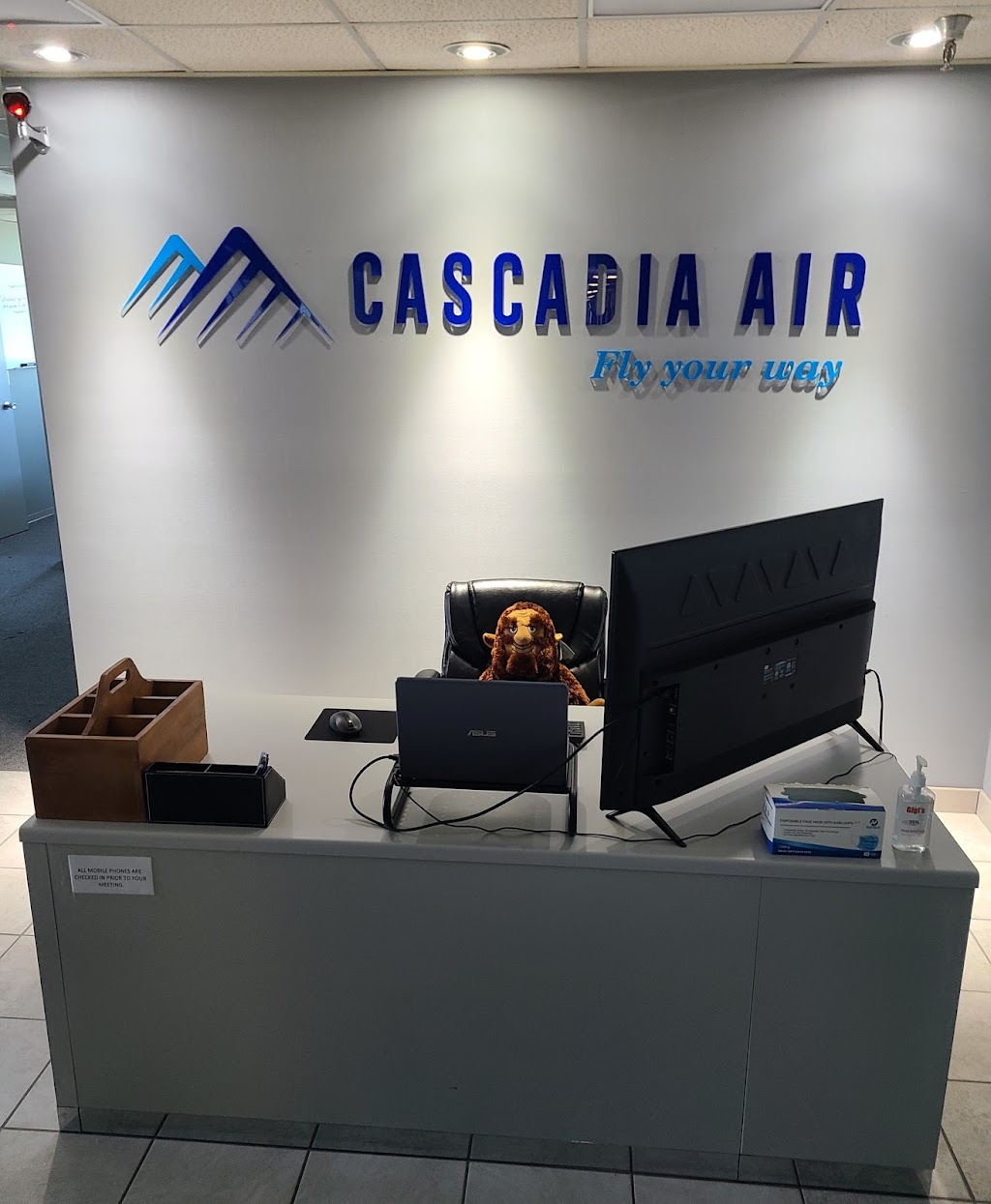 Cascadia Airways Inc. | 4440 Cowley Crescent, Richmond, BC V7B 1B8, Canada | Phone: (888) 607-0055