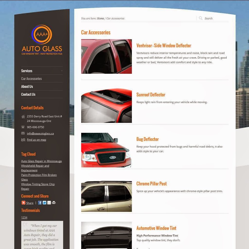 AAA+ Auto Glass | 2410 Lucknow Dr, Mississauga, ON L5S 1K6, Canada | Phone: (905) 696-0666