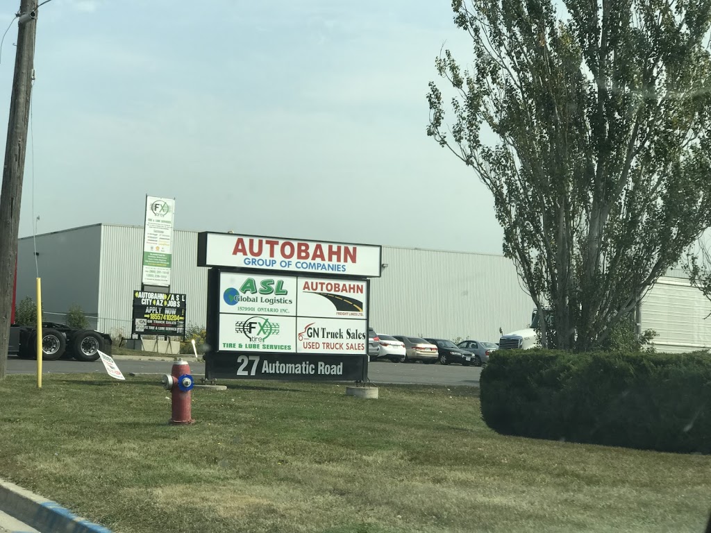 Autobahn Freight Lines Ltd. | 27 Automatic Rd, Brampton, ON L6S 5P1, Canada | Phone: (416) 741-5454