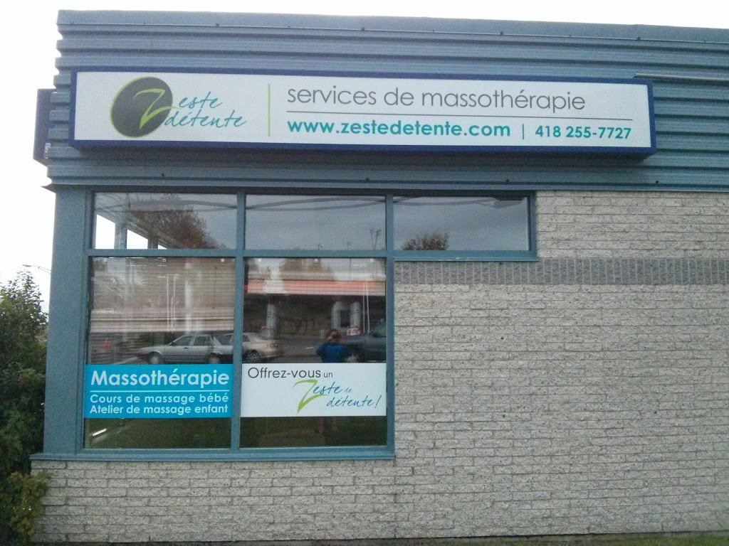 Zeste Détente - Services de Massothérapie | 1480 Boulevard Louis-XIV local 103, Québec, QC G2L 1M3, Canada | Phone: (418) 255-7727