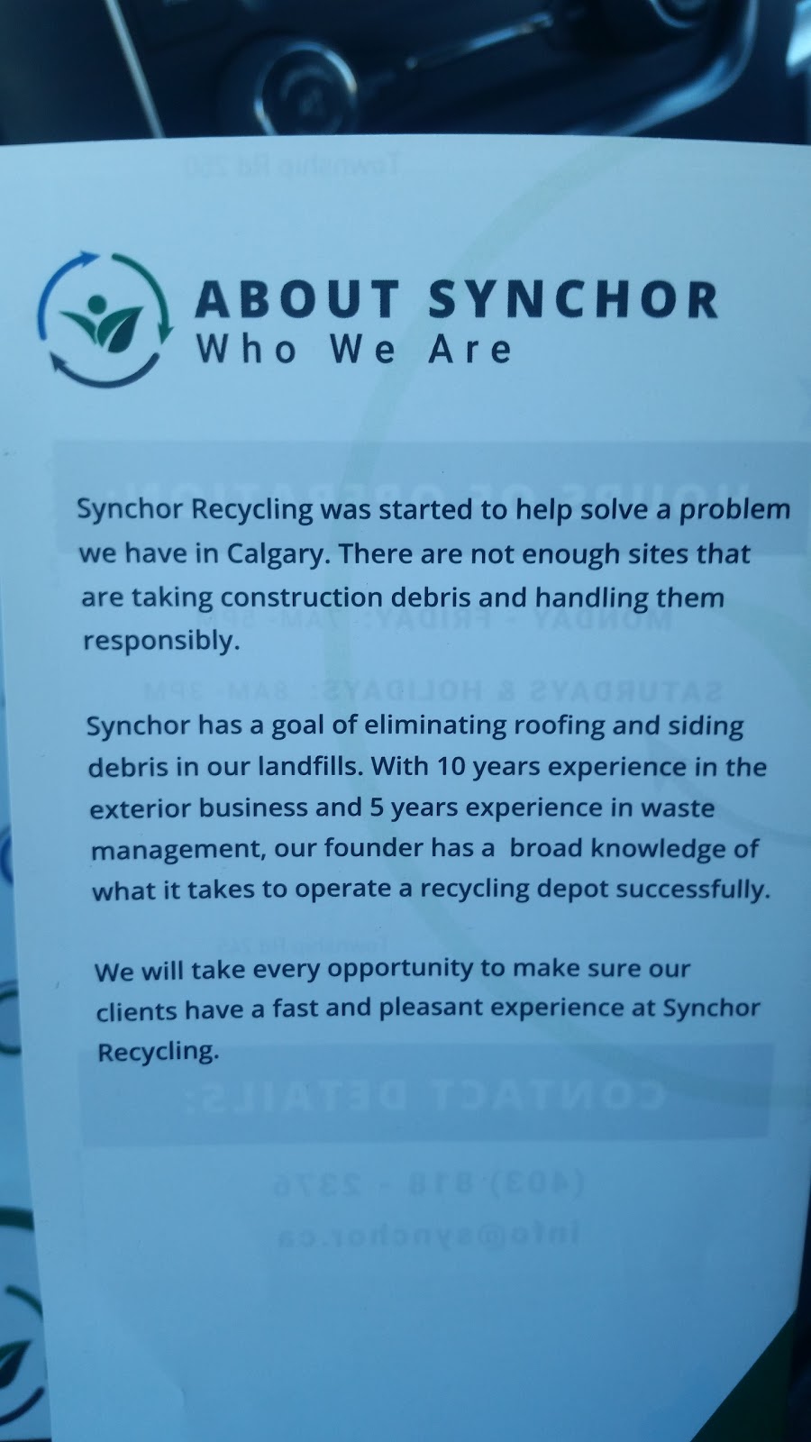 Synchor Recycling | 1851 84 St NE, Calgary, AB T1Y 7H2, Canada | Phone: (403) 818-2376