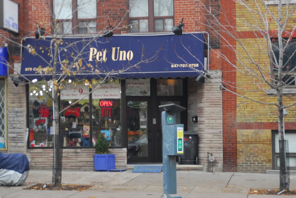 Pet Uno | 675 College St, Toronto, ON M6G 1B9, Canada | Phone: (647) 727-0758