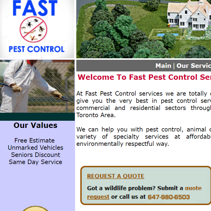 Fast Pest Control Woodbridge | 228 Castlepoint Dr, Woodbridge, ON L4H 1G4, Canada | Phone: (647) 980-6503