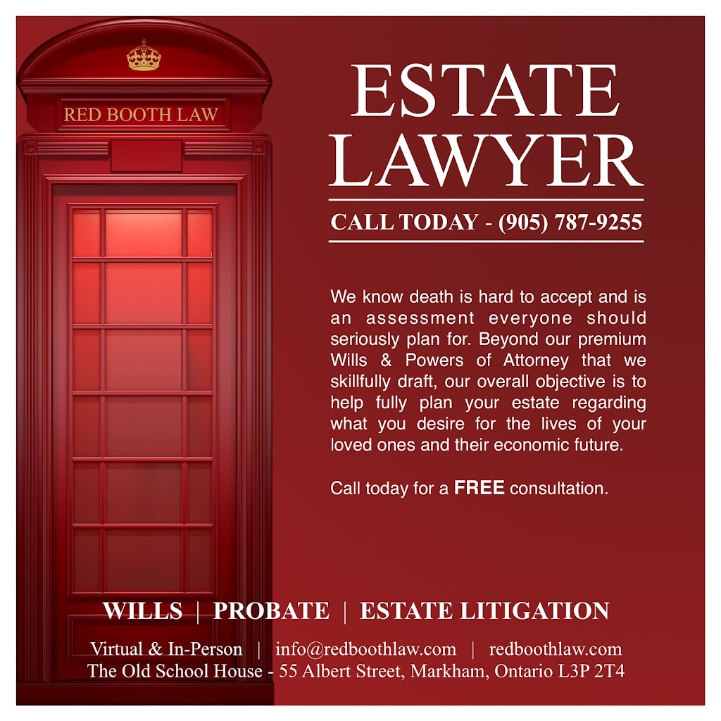 Red Booth Law | 55 Albert St, Markham, ON L3P 2T4, Canada | Phone: (905) 787-9255