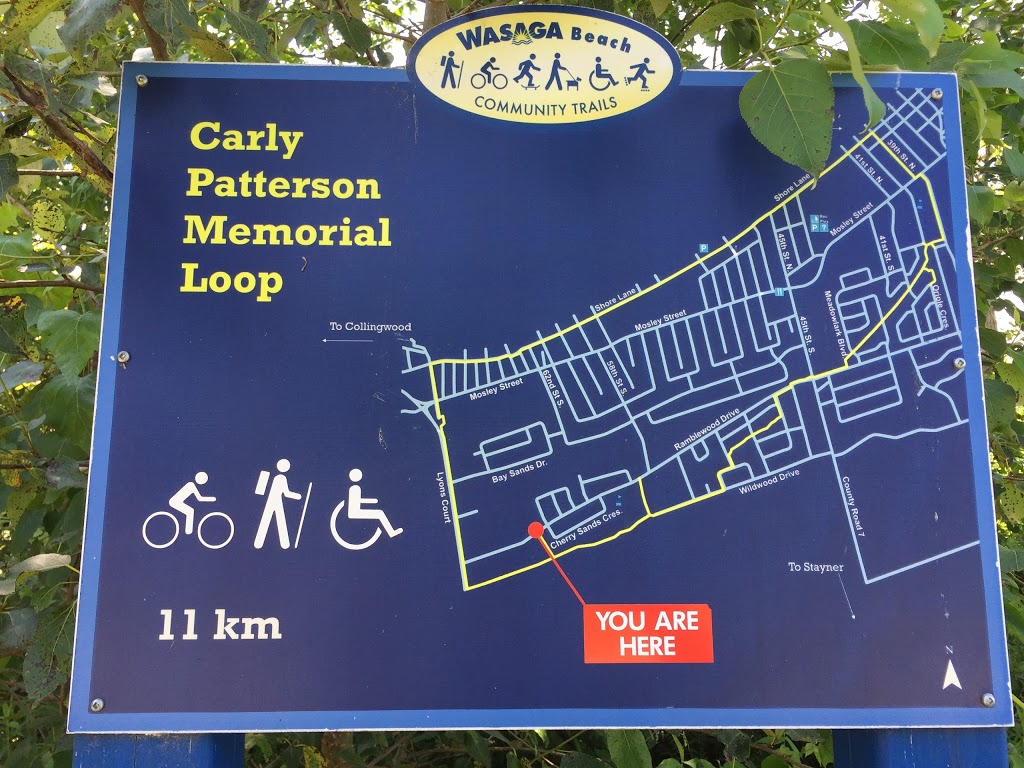 Trail head - Carly Patterson Memorial Trail | 342 Wildwood Dr, Wasaga Beach, ON L9Z 1R7, Canada