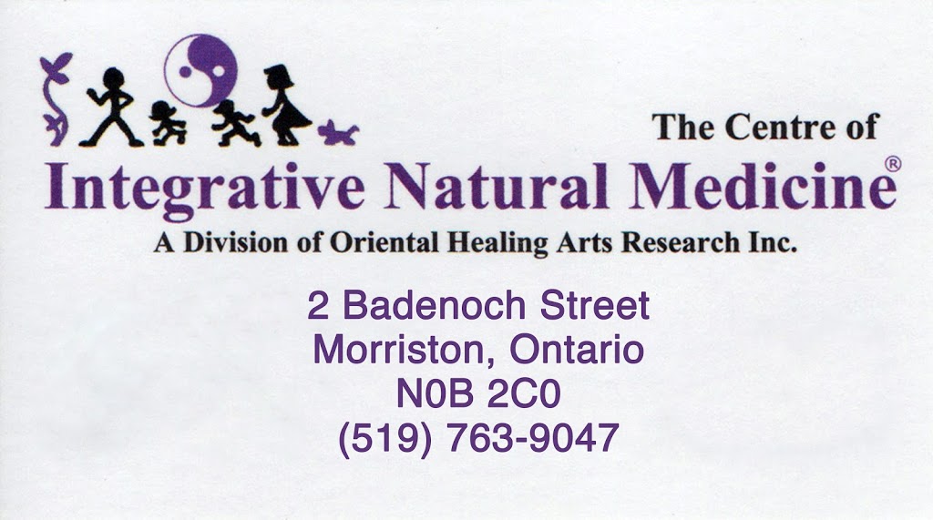 The Centre Of Integrative Natural Medicine | 3 Badenoch St, Morriston, ON N0B 2C0, Canada | Phone: (519) 763-6340