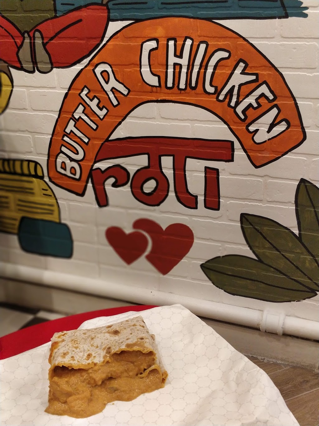 Butter Chicken Roti | 1610 Queen St E, Toronto, ON M4L 1E5, Canada | Phone: (647) 349-7684