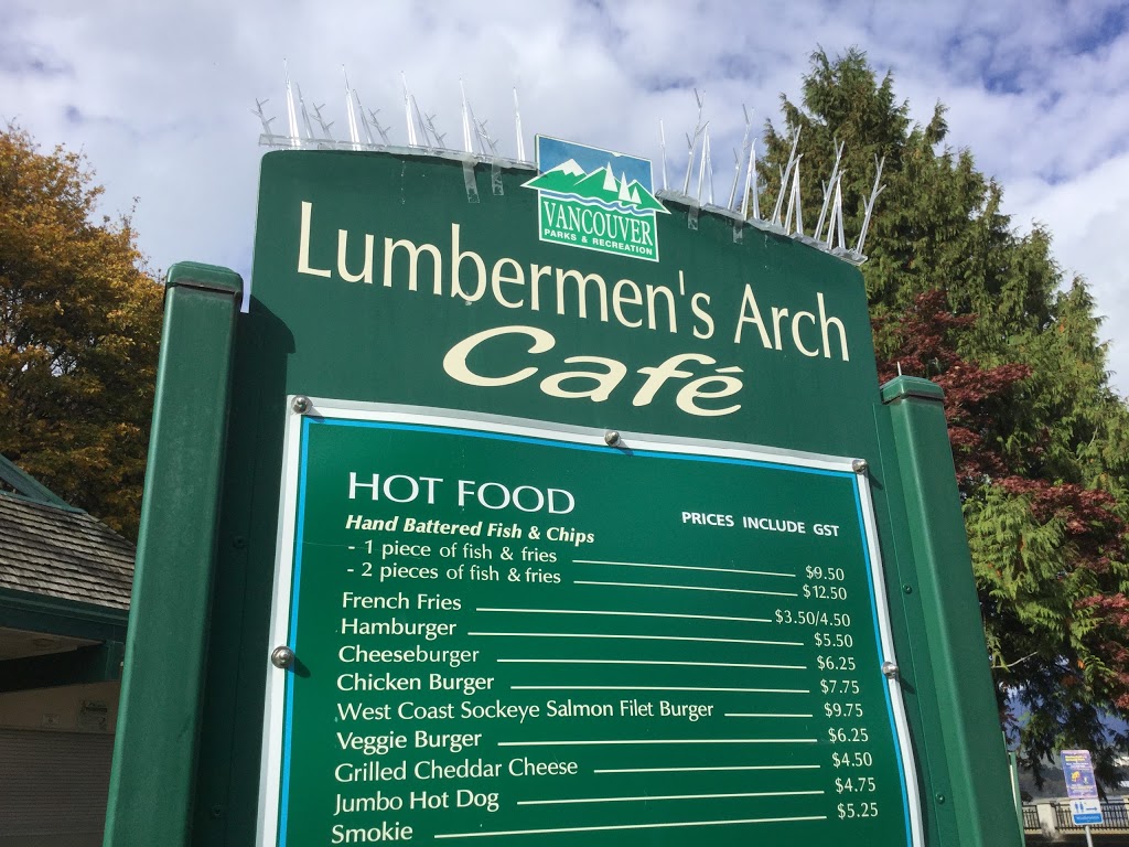 Lumbermans Arch Concession | 3301 Stanley Park Dr, Vancouver, BC V6G 3E2, Canada | Phone: (604) 683-1956