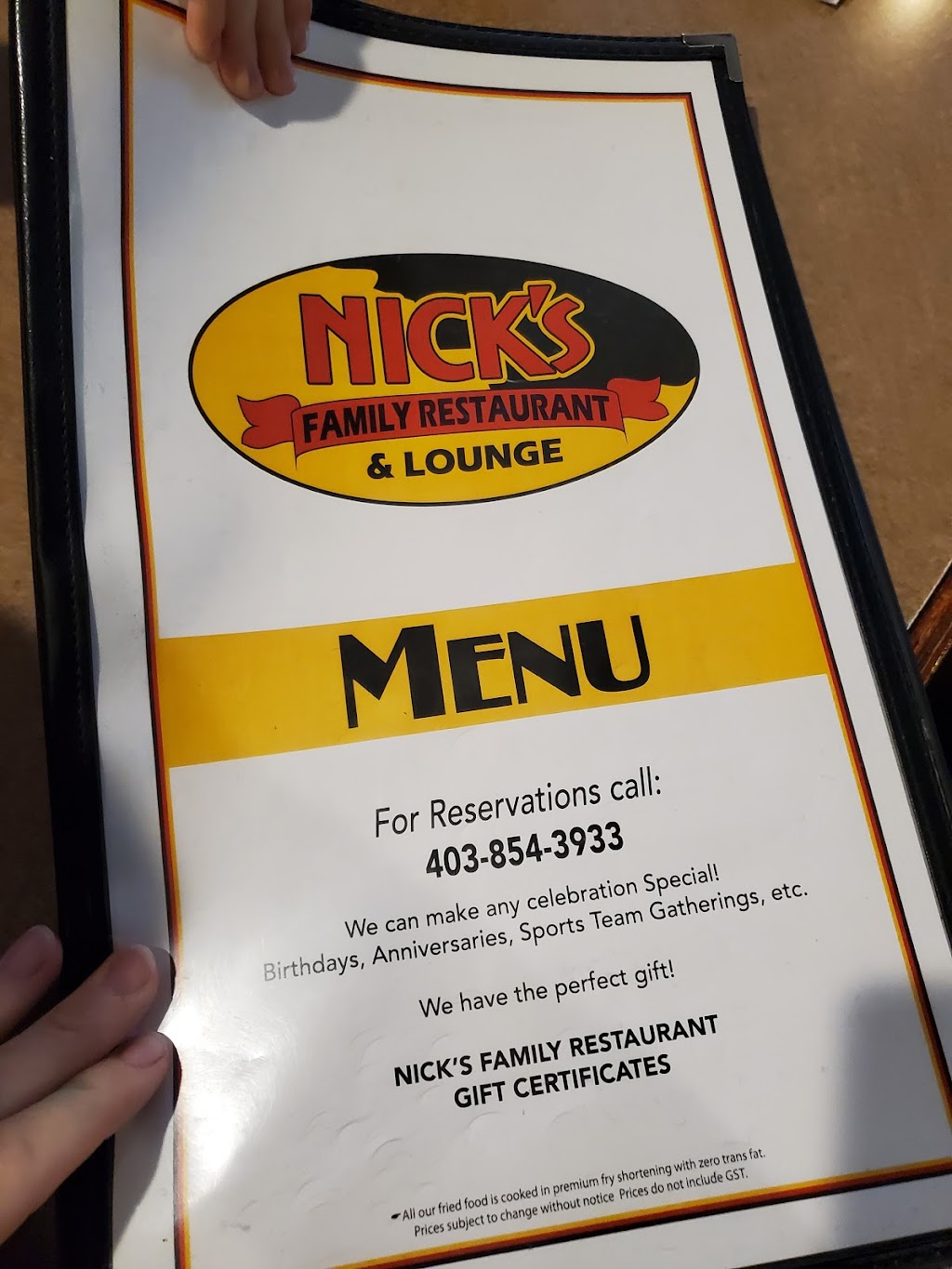 Nicks Family Restaurant and Lounge | 113 Palliser Trail, Hanna, AB T0J 1P0, Canada | Phone: (403) 854-3933