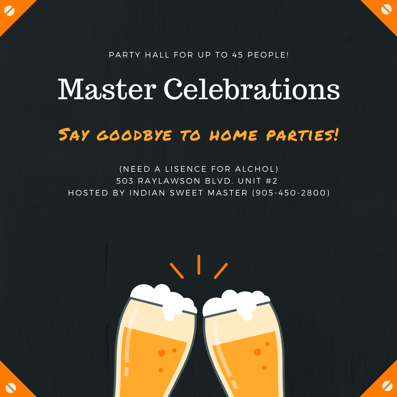 Masters Celebration | 503 Ray Lawson Blvd Unit # 2, Brampton, ON L6Y 0N2, Canada | Phone: (905) 450-2800