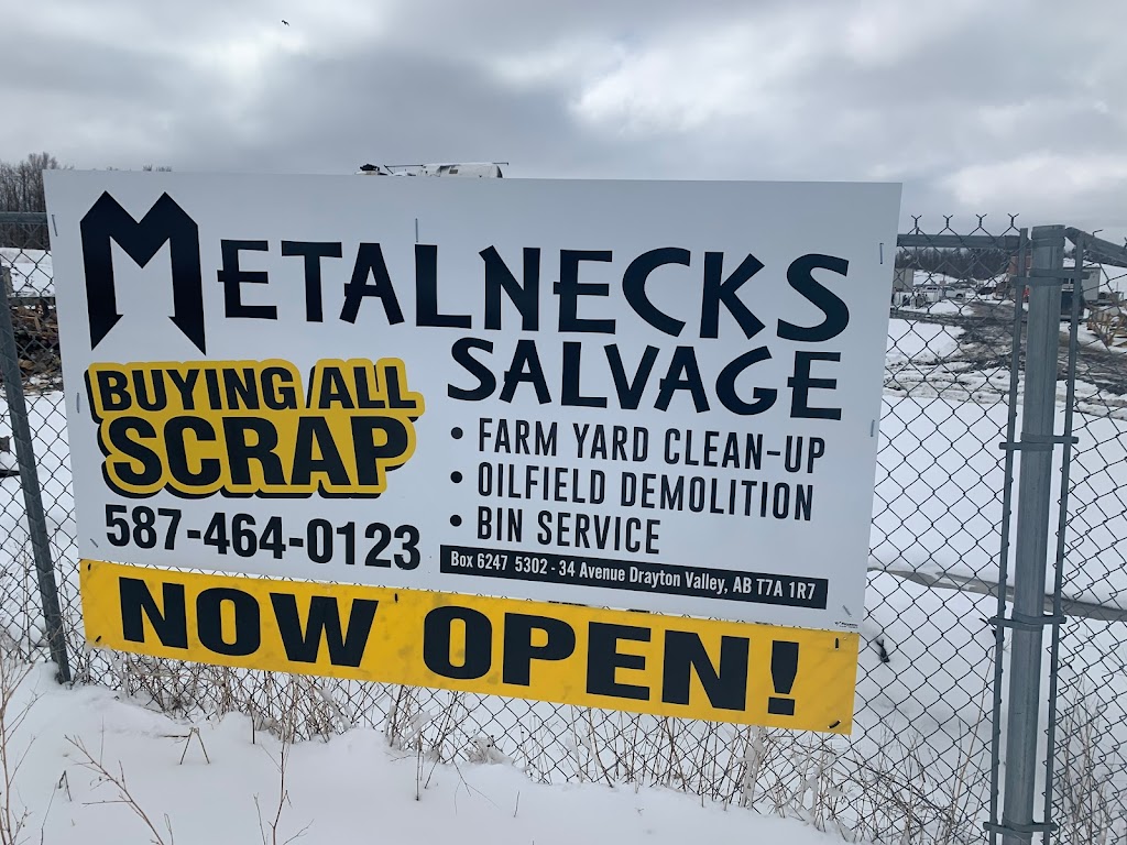 Metalnecks Salvage Ltd. | 5302 34 Ave, Drayton Valley, AB T7A 1R7, Canada | Phone: (587) 464-0123