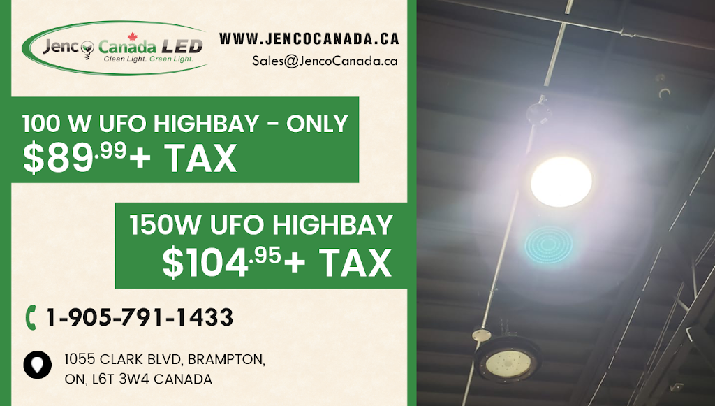 Jenco Canada LED | 1055 Clark Blvd, Brampton, ON L6T 3W4, Canada | Phone: (905) 791-1433