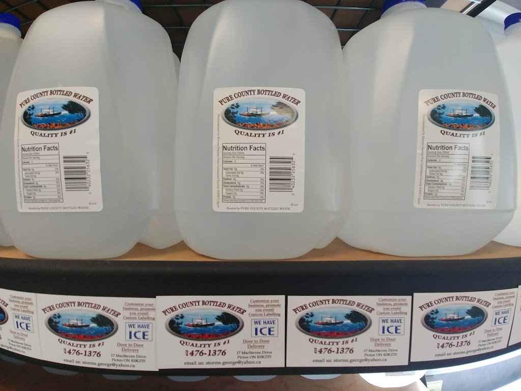 Pure County Bottled Water | 17 Macsteven Dr, Picton, ON K0K 2T0, Canada | Phone: (613) 476-1376