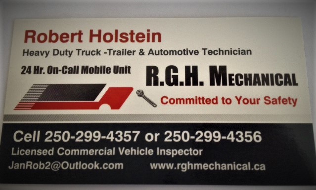 R.G.H. Mechanical | 5115 Barriere Town Rd, Barrière, BC V0E 1E0, Canada | Phone: (250) 299-4357