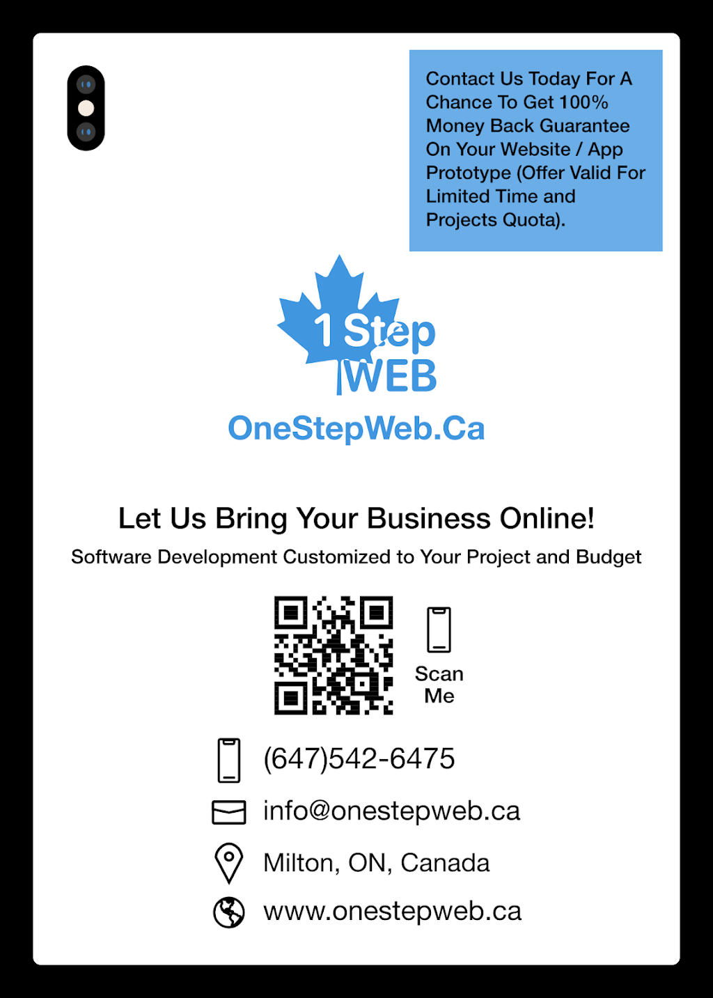 OneStepWeb.Ca | 176 Etheridge Ave, Milton, ON L9E 1H1, Canada | Phone: (647) 542-6475