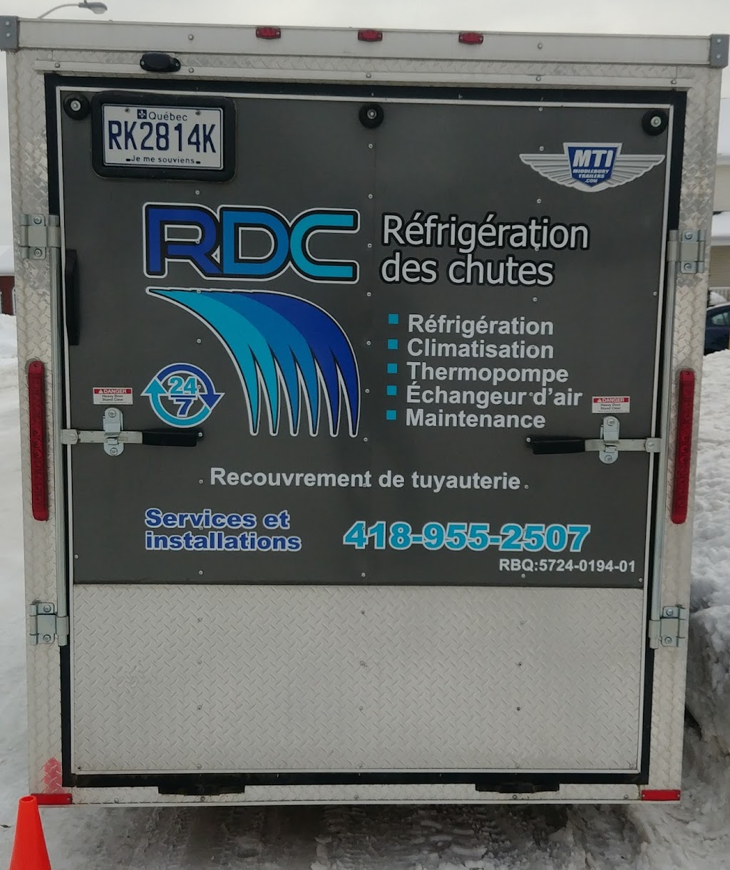 refrigeration des chutes | 509 Rue des Perles, Boischatel, QC G0A 1H0, Canada | Phone: (418) 955-2507