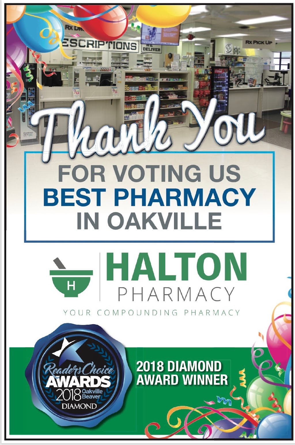 Halton Pharmacy | 1060 Speers Rd, Oakville, ON L6L 2X4, Canada | Phone: (905) 842-4266