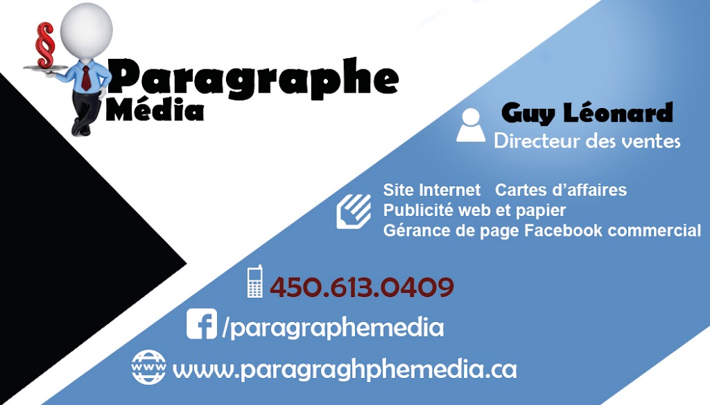 Paragraphe Média | 115 Rue Cottingham, Lachute, QC J8H 3B8, Canada | Phone: (450) 613-0409