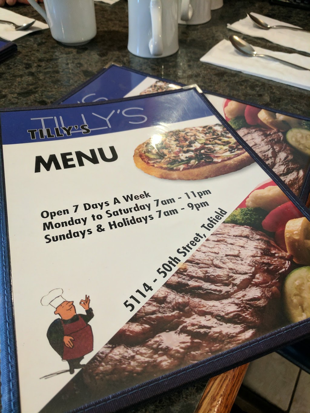 Tillys Family Dining & Pizza | 5114 50th St, Tofield, AB T0B 4J0, Canada | Phone: (780) 662-3727