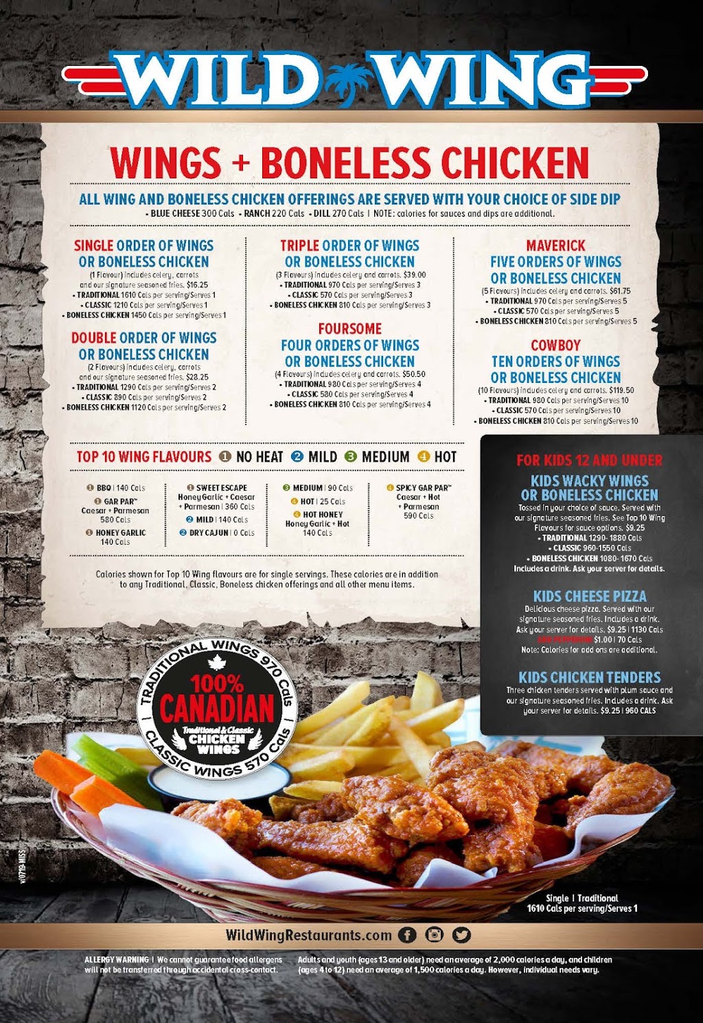 Wild Wing | 3360 Wolfedale Rd, Mississauga, ON L5C 1W4, Canada | Phone: (905) 366-1057