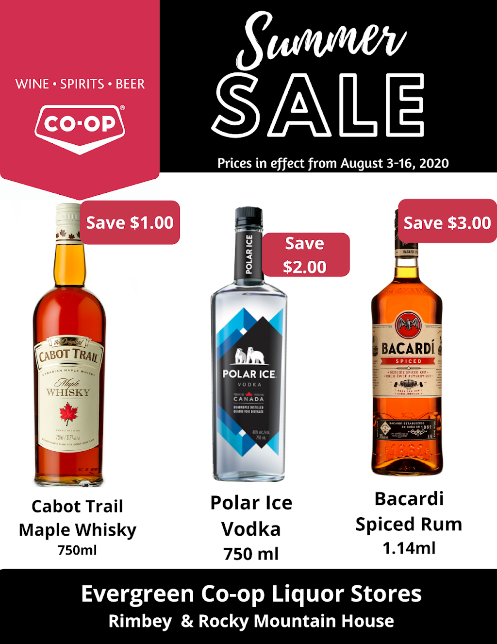 Evergreen Co-op Liquor Store | 5033 51 Ave, Rimbey, AB T0C 2J0, Canada | Phone: (403) 843-2651