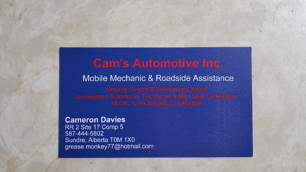 Cams Automotive Inc. | 6228 Highway 584 Comp 5 Site 17 RR 2, Sundre, AB T0M 1X0, Canada | Phone: (587) 444-5802