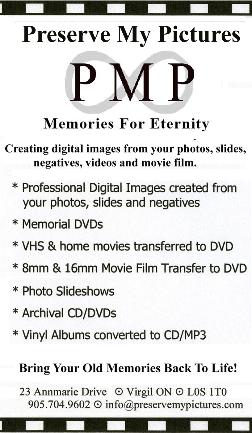 Preserve My Pictures | 23 Annmarie Dr, Virgil, ON L0S 1T0, Canada | Phone: (905) 704-9602