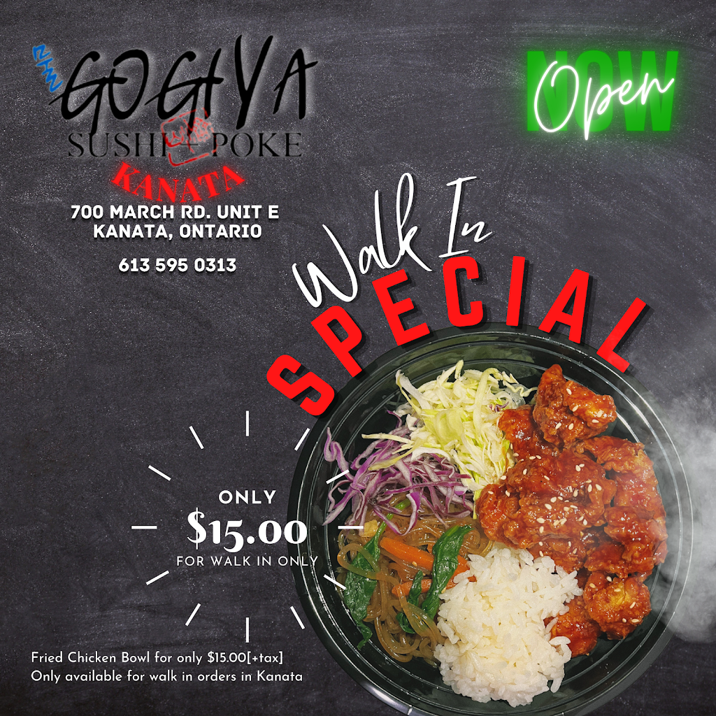 GoGiYa Sushi n Poké | 700 March Rd unit e, Kanata, ON K2K 2V9, Canada | Phone: (613) 595-0313