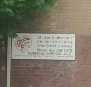 St Bartholomews Children Centre | 509 Dundas St E, Toronto, ON M5A 3V3, Canada | Phone: (416) 368-6375