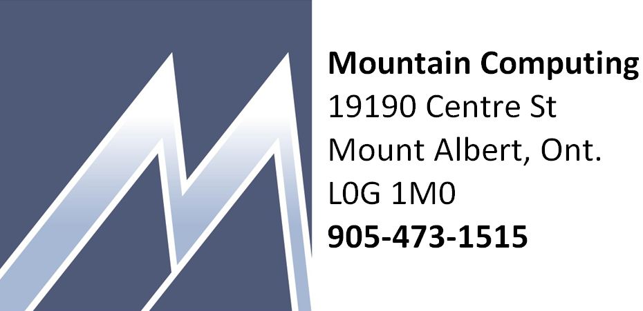 Mountain Computing | 19190 Centre St, Mount Albert, ON L0G 1M0, Canada | Phone: (905) 473-1515