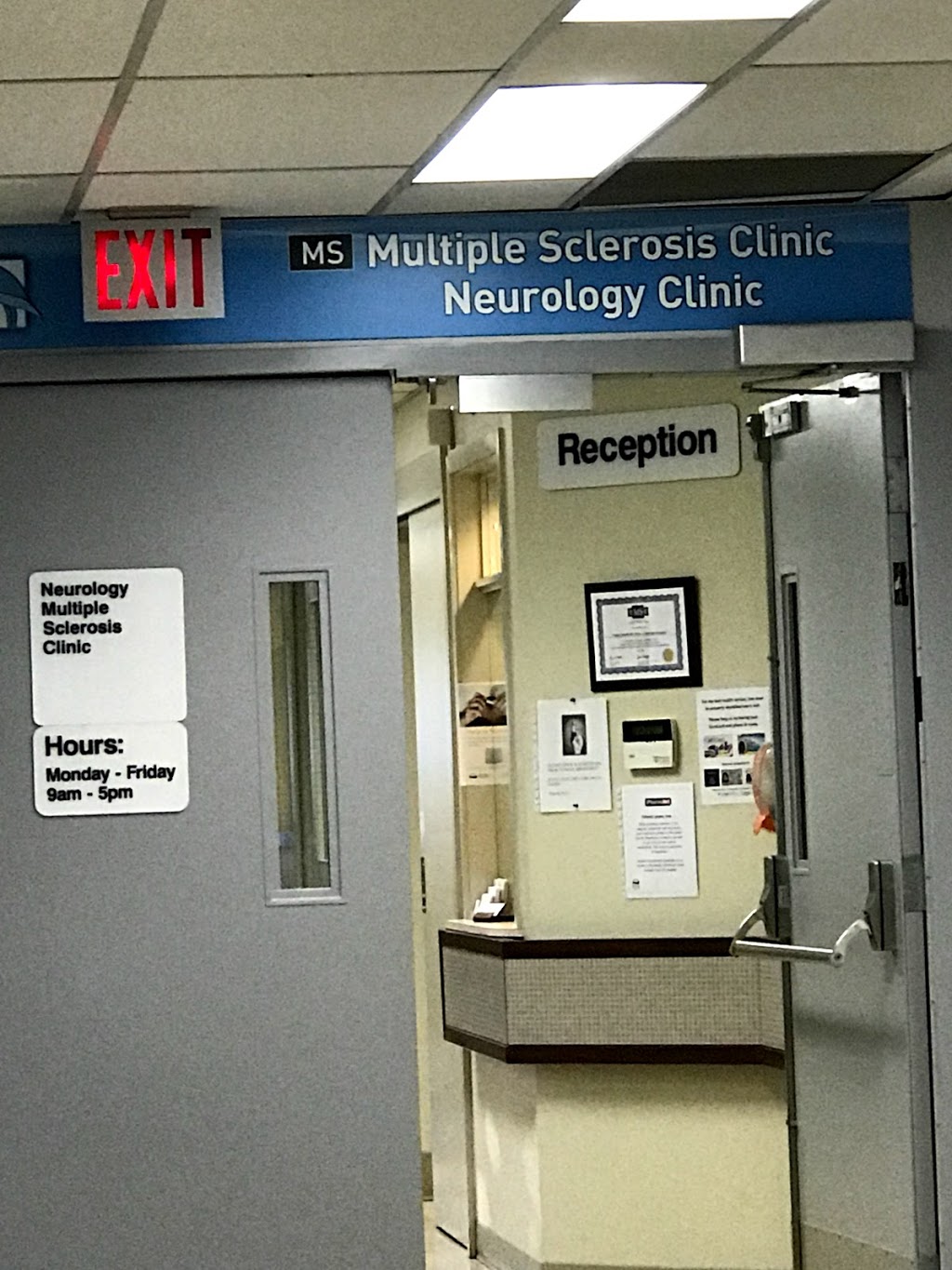 Multiple Sclerosis Clinic - Burnaby Hospital | 3rd floor, Blue zone, Burnaby Hospital, 3935 Kincaid St, Burnaby, BC V5G 2X6, Canada | Phone: (604) 412-6405 ext. 5