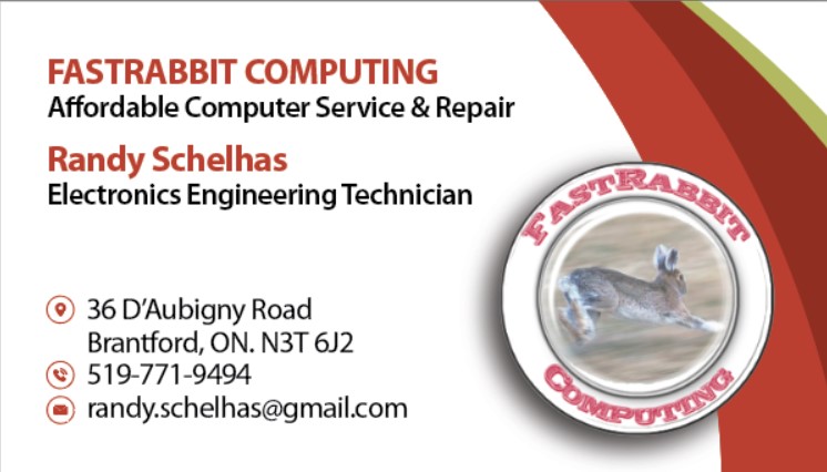 FastRabbit Computing | 36 DAubigny Rd, Brantford, ON N3T 6J2, Canada | Phone: (519) 771-9494