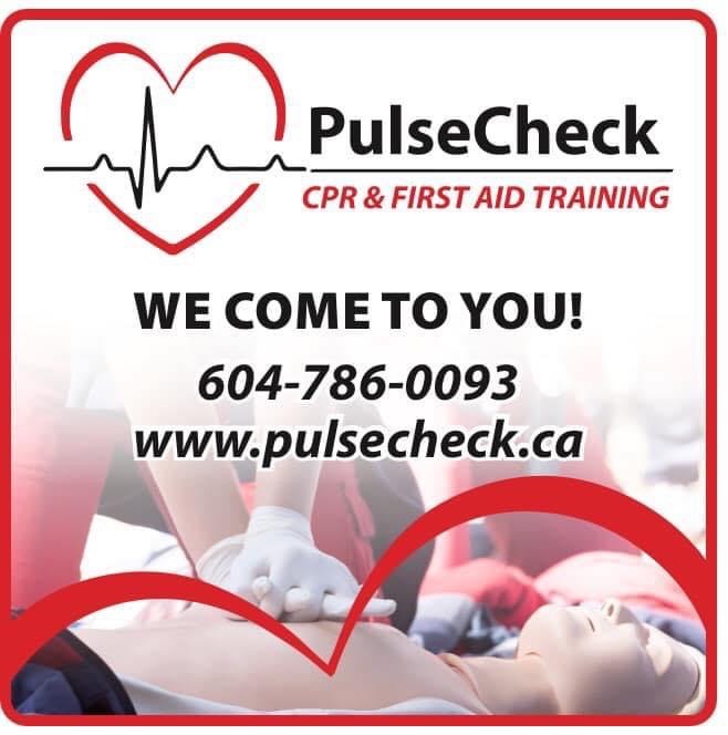 PulseCheck First Aid Training | 3350 199a St, Langley Twp, BC V3A 4T9, Canada | Phone: (604) 786-0093