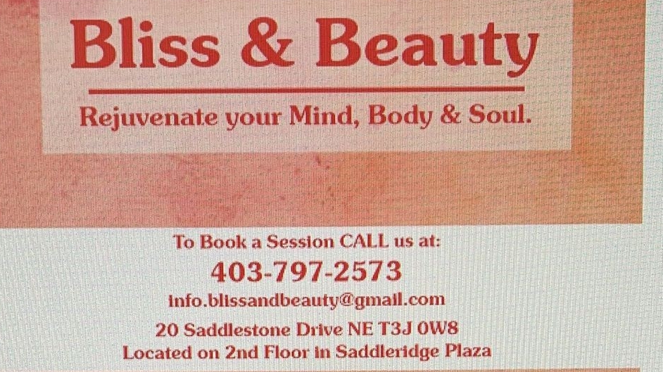 Bliss & Beauty | Saddlestone Dr, Calgary, AB T3J 0W8, Canada | Phone: (403) 797-2573