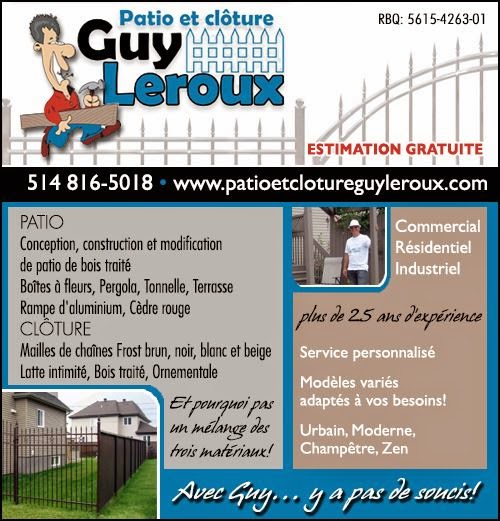 Patio et Clôture Guy Leroux | 204 8e Avenue, Vaudreuil-Dorion, QC J7V 3B2, Canada | Phone: (514) 816-5018