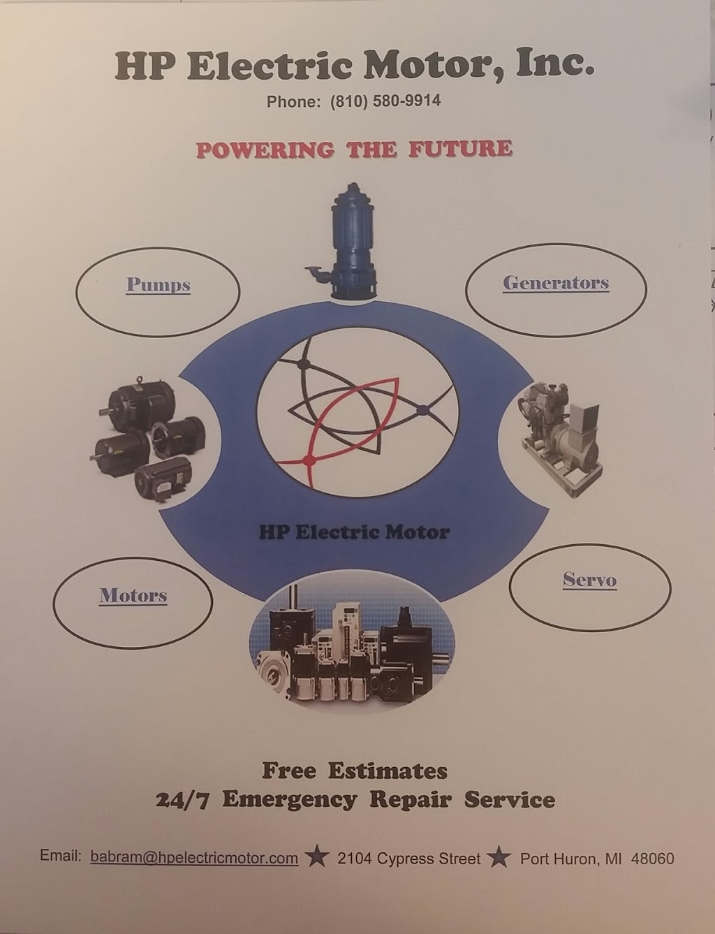 HP Electric Motor, Inc. | 2104 Cypress St, Port Huron, MI 48060, USA | Phone: (810) 580-9914
