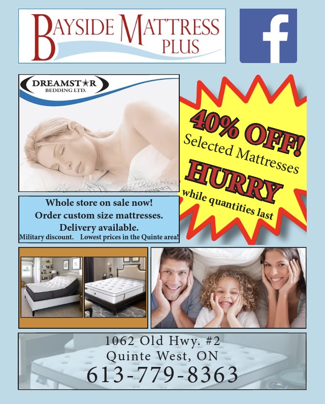 Bayside Mattress Plus | 266 Dundas St E Unit 115A, Trenton, ON K8V 5Z9, Canada | Phone: (613) 779-8363