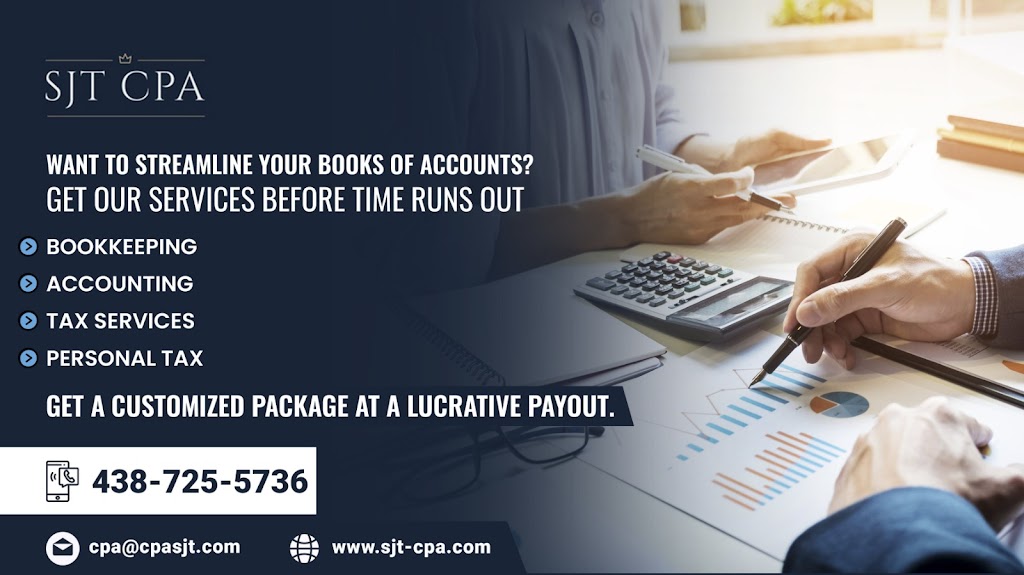 SJT CPA - Accounting and Tax preparation | 3829 Rue Park, Longueuil, QC J3Y 4Z1, Canada | Phone: (438) 725-5736