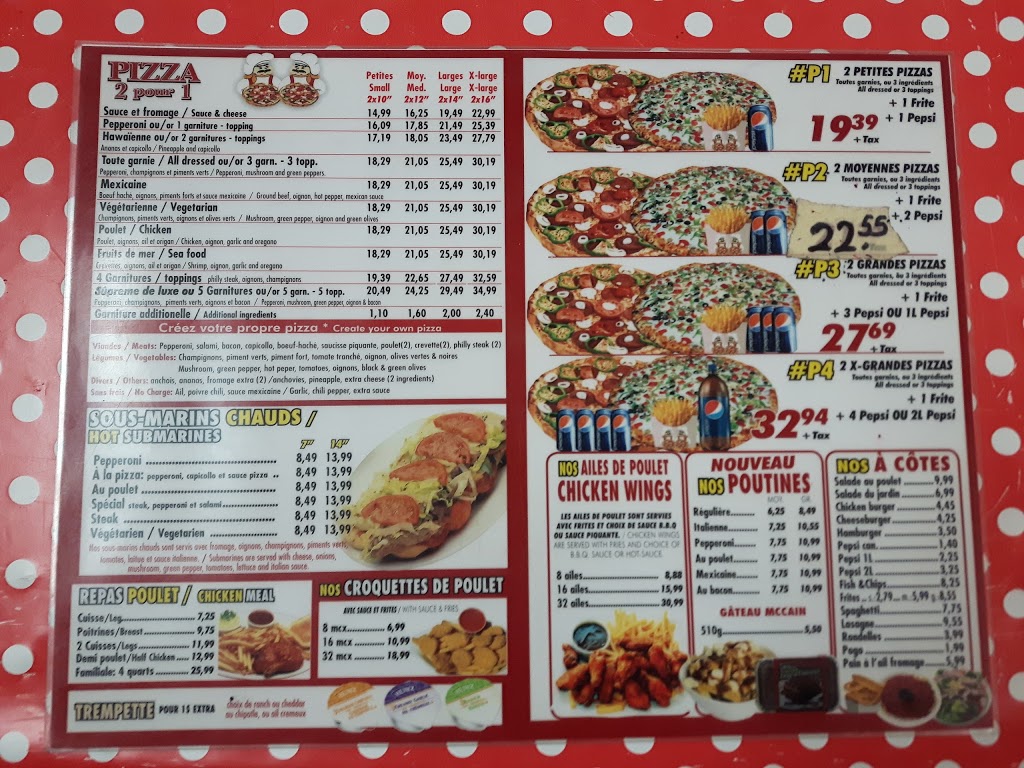 Pizza 2 Pour 1 | 3b Rue du Centre Commercial, Roxboro, QC H8Y 1N9, Canada | Phone: (514) 683-0707