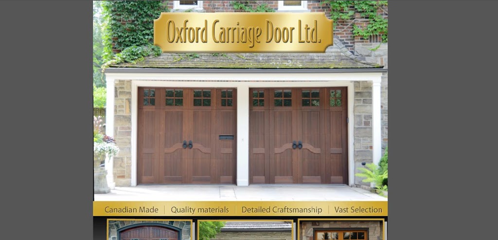 Oxford Carriage Door Ltd. | 25 Griffith Rd, Stratford, ON N5A 6S4, Canada | Phone: (519) 814-2630