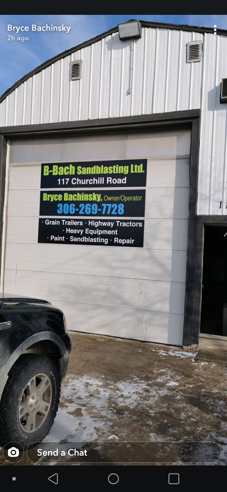 B-Bach Sandblasting & Painting | 117 Churchill Rd, Foam Lake, SK S0A 1A0, Canada | Phone: (306) 269-7728