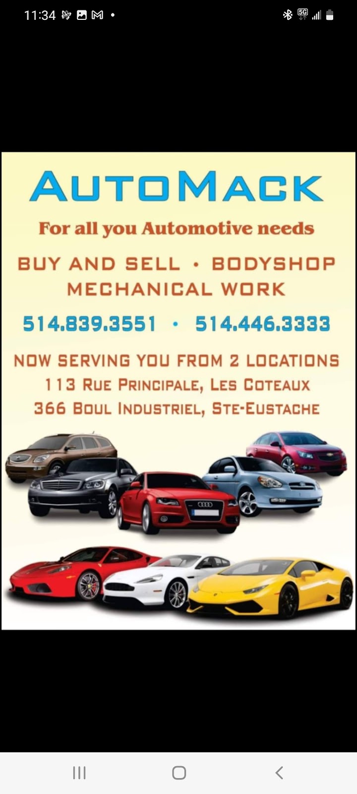 AutoMack | Car dealership | 113 Rue Principale, Les Coteaux, QC J7X 1A1, Canada | Phone: (514) 839-3551