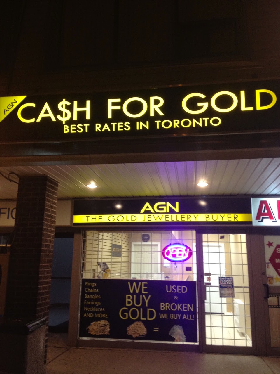 AGN The Gold Jewellery Buyer | 1646 Victoria Park Ave, North York, ON M1R 1P7, Canada | Phone: (416) 551-6400