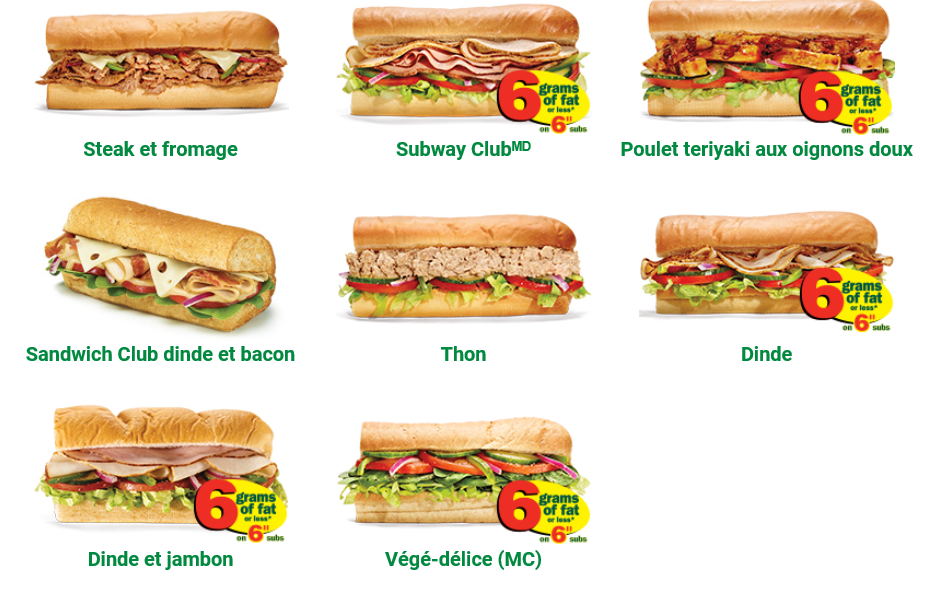 Restaurant SUBWAY | 1268 Boulevard des Seigneurs, Terrebonne, QC J6W 4Z1, Canada | Phone: (450) 961-9991